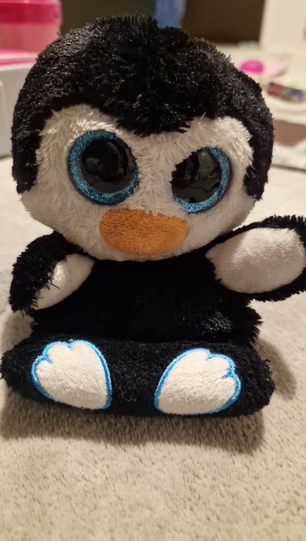 Ty Beanie Boos Penguen Peluş Telefon Tutucu 15 cm - Görsel 2