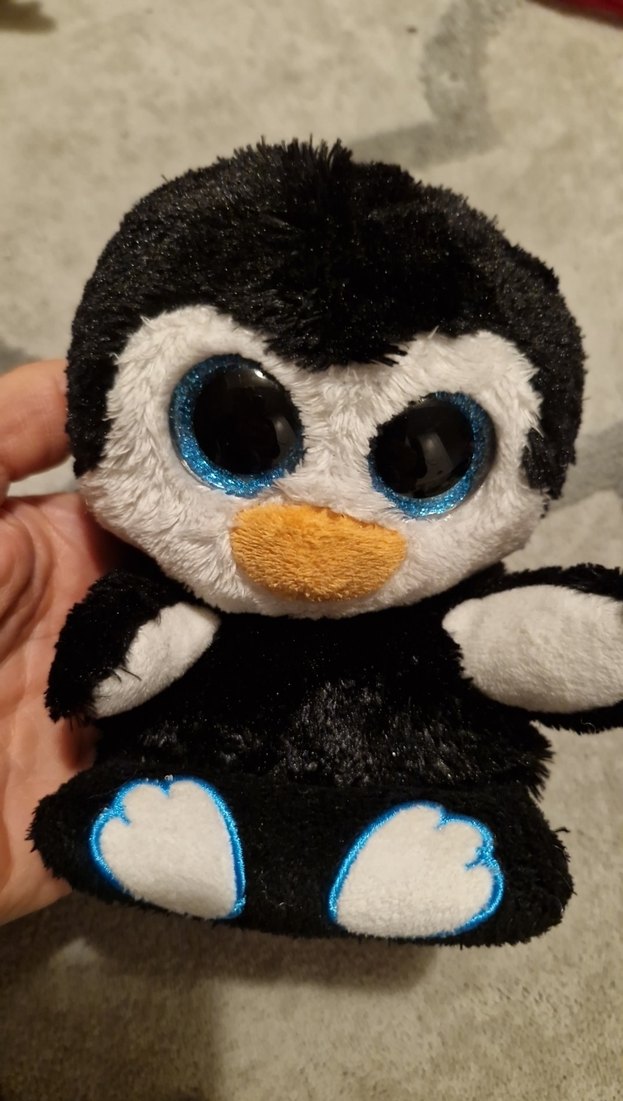 Ty Beanie Boos Penguen Peluş Telefon Tutucu 15 cm - Görsel 3