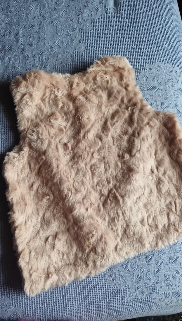 Kız Çocuk Pembe Kürklü Yelek - Görsel 4