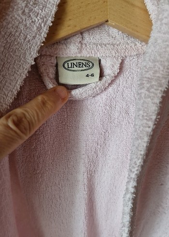 Kız Çocuk Pudra Pembe Bornoz - Görsel 2