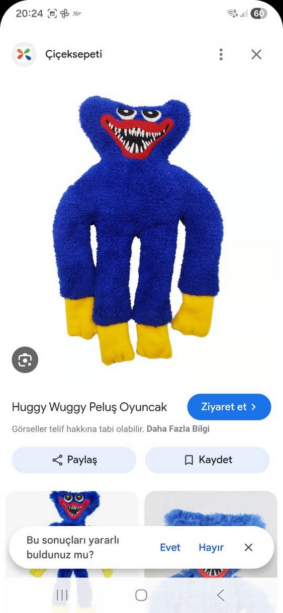 Huggy Wuggy Peluş Oyuncak - Görsel 3
