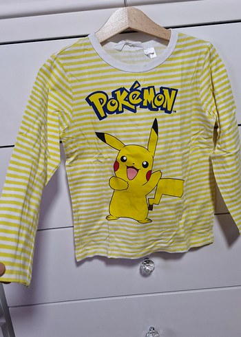 Sarı Baskılı Pokemon Çocuk Atletleri - Görsel 2
