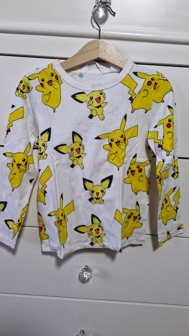 Sarı Baskılı Pokemon Çocuk Atletleri - Görsel 4