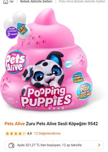 Pets Alive Sesli Köpek Peluş Oyuncak - Görsel 2