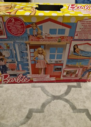 Barbie Aksesuarli Portatif Bebek Evi - Görsel 14
