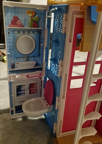 Barbie Aksesuarli Portatif Bebek Evi - Görsel 6