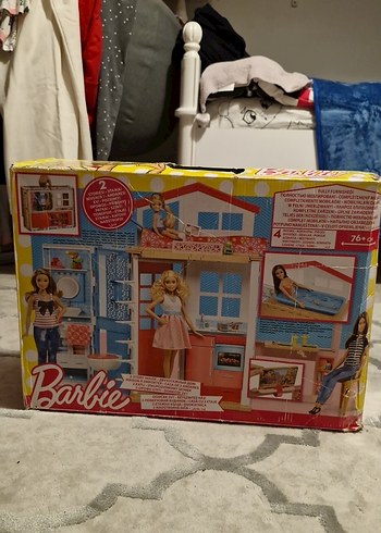 Barbie Aksesuarli Portatif Bebek Evi - Görsel 13