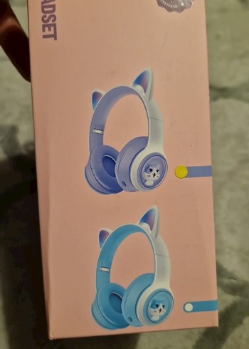 Kablosuz Pembe Kedi Kulaklıklı Kulaklık - Görsel 3