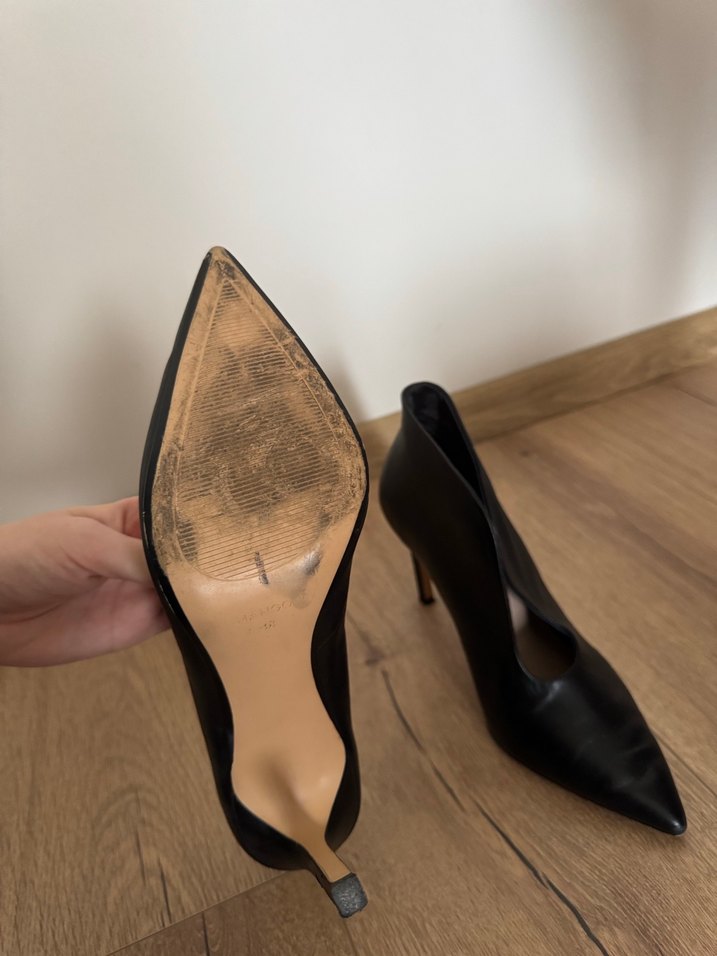 Kadın Siyah Stiletto Topuklu Ayakkabı - Görsel 3