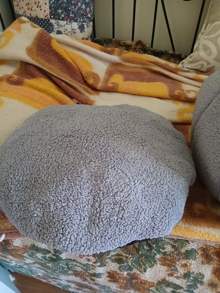 Gri Kedi Yatağı Kışlık Sıcak Yuvası - Görsel 2