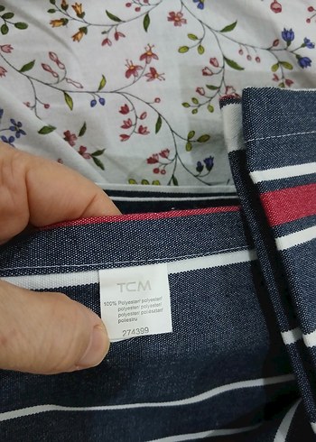 Çizgili kot masa örtüsü - Görsel 2