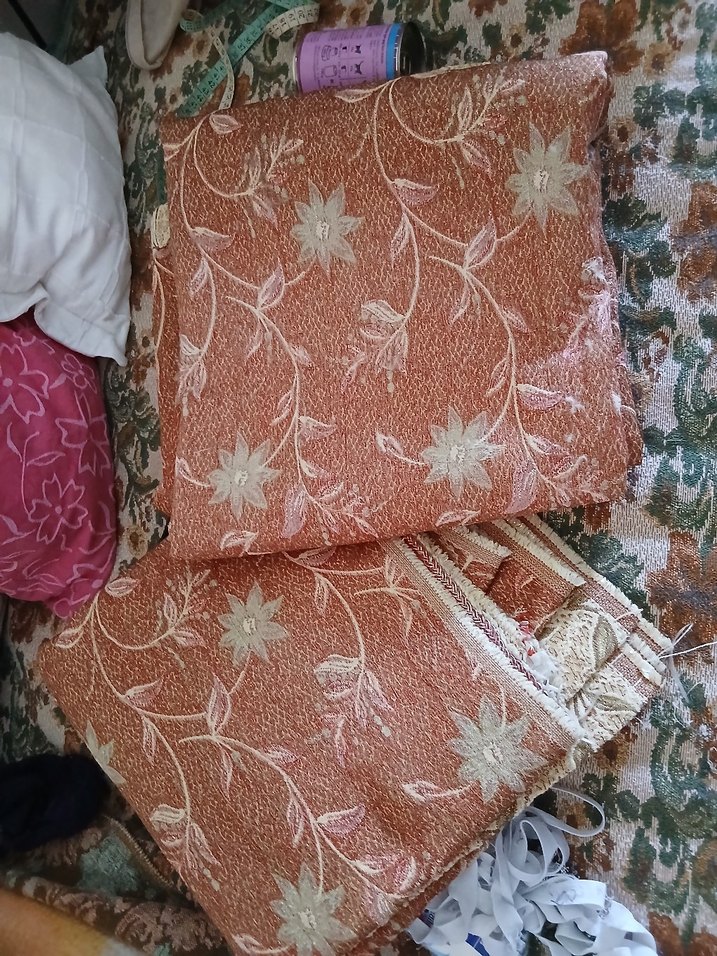 Parlak kahverengi yumuşak fon perde - Görsel 3