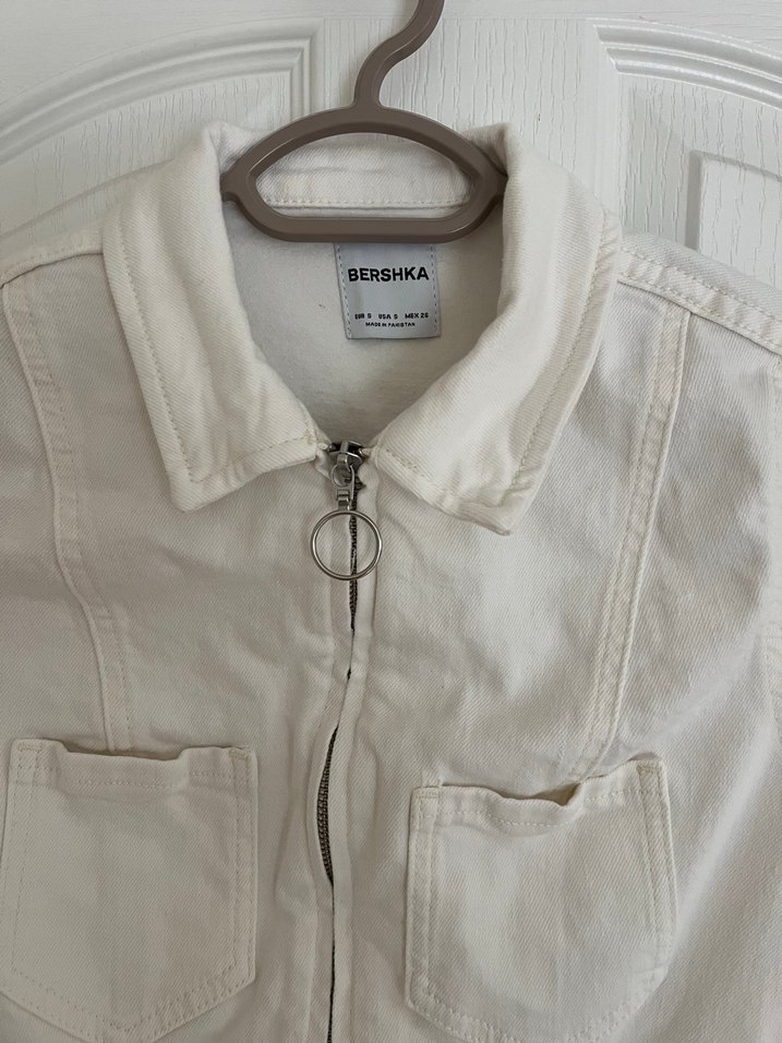 Beyaz Kısa Kollu Keten Şort Tulum - Görsel 3