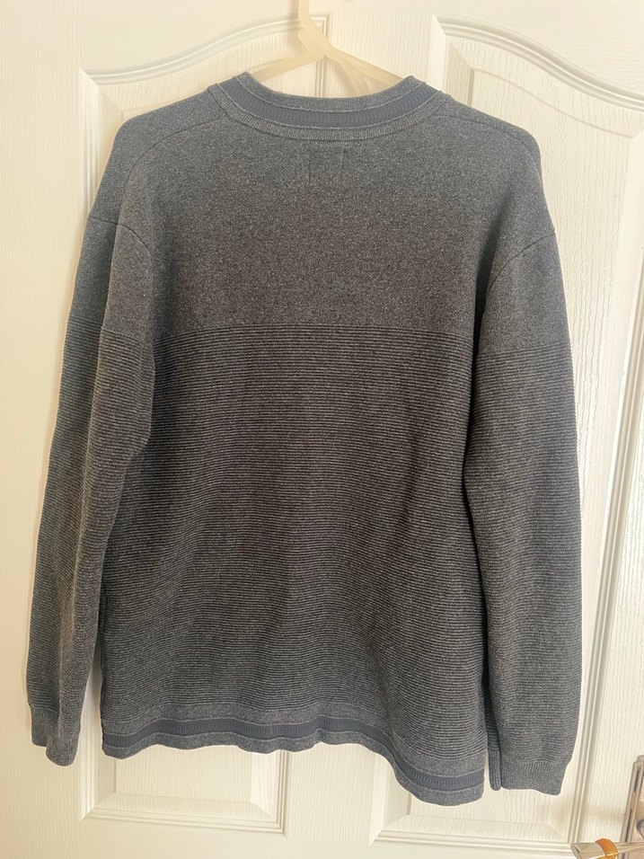 Gri Fermuarlı Erkek Sweatshirt - Görsel 2