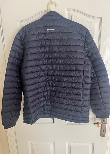 Erkek lacivert Fermuarlı İnce Mont - Görsel 4