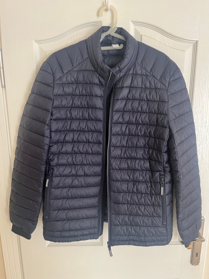 Erkek lacivert Fermuarlı İnce Mont - Görsel 3