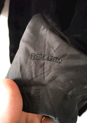 V Yaka Siyah Midi kadife Ofis Elbisesi - Görsel 11