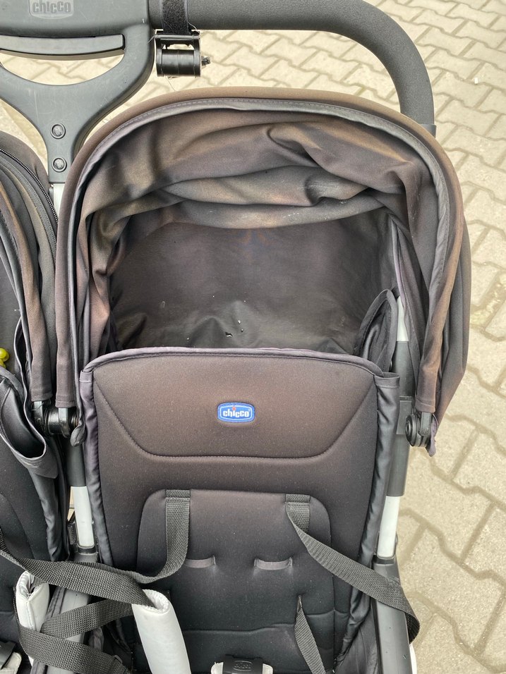 Siyah İkiz Bebek Arabası - Görsel 4