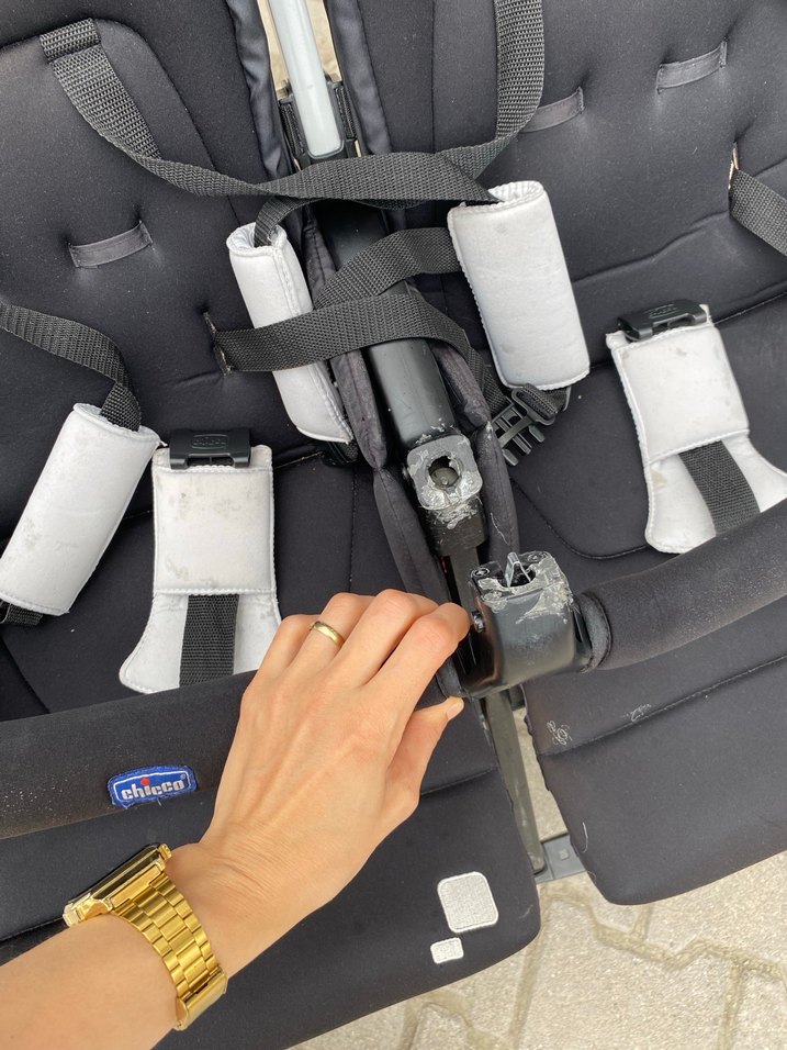 Siyah İkiz Bebek Arabası - Görsel 5