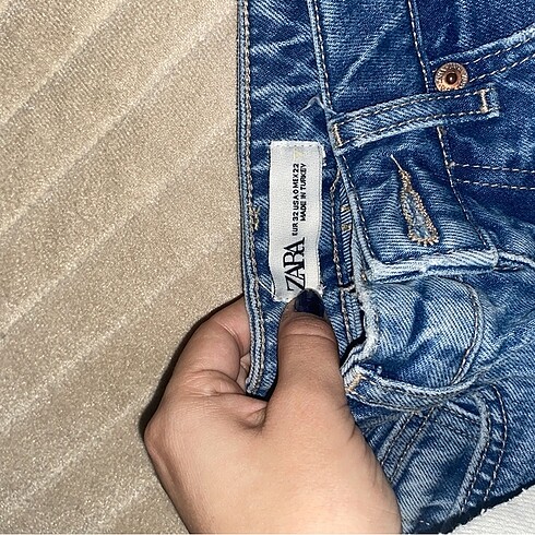 xs Beden mavi Renk Zara dar paça pantolon