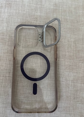 Apple Gri Bohem Tarzı Tokalı Telefon Kılıfı 14 pro max