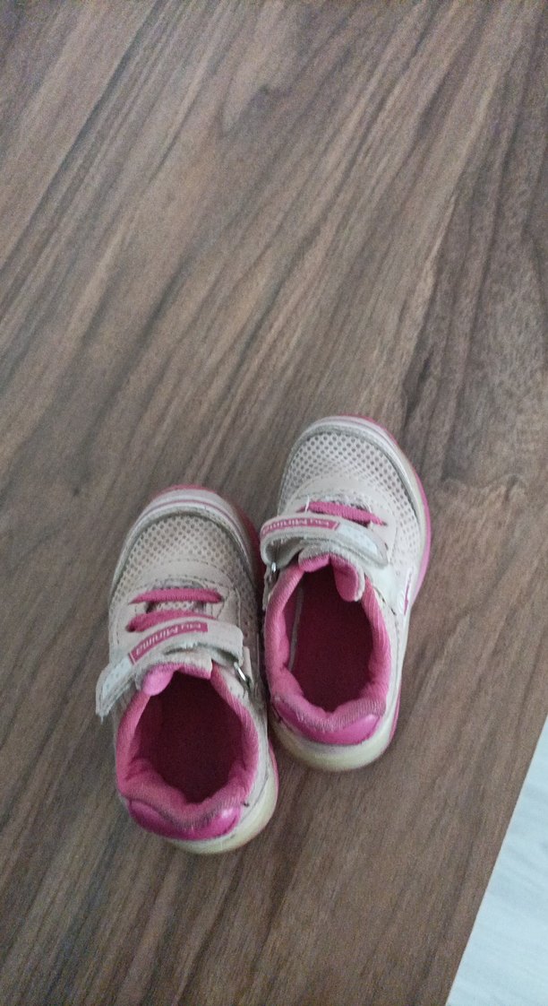 Kız Çocuk Pembe Cırtlı Spor Ayakkabı - Görsel 3