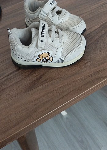 Erkek Çocuk Beyaz Spor Ayakkabı Velcro - Görsel 3