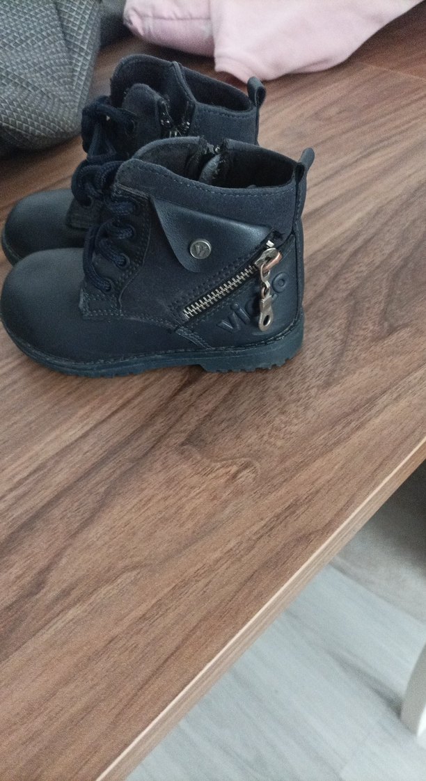 Kız Çocuk lacivert Lastik Goth Botlar - Görsel 3