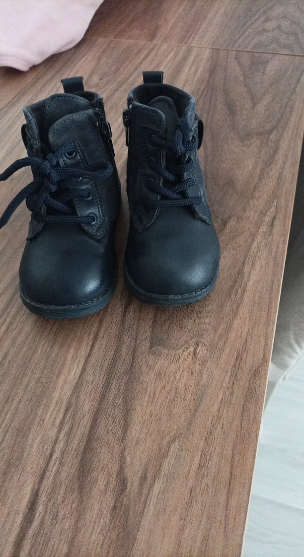 Kız Çocuk lacivert Lastik Goth Botlar - Görsel 2