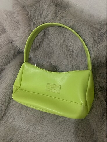 housebags fıstık yeşili baget çanta