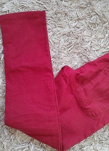 42 Beden bordo Renk Bordo denim pantalon.