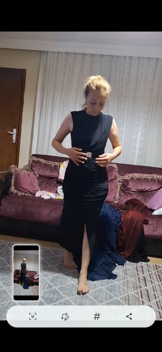 Uzun Kadın Elbise - Görsel 3