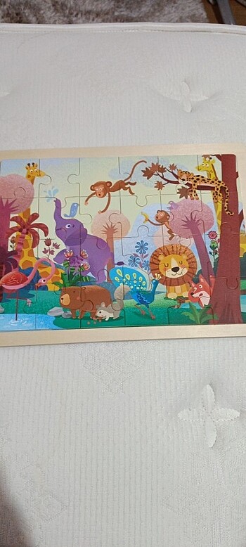 Ahşap hayvanlar puzzle