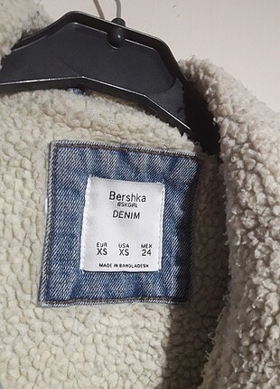 xs Beden mavi Renk Bershka kot ceket