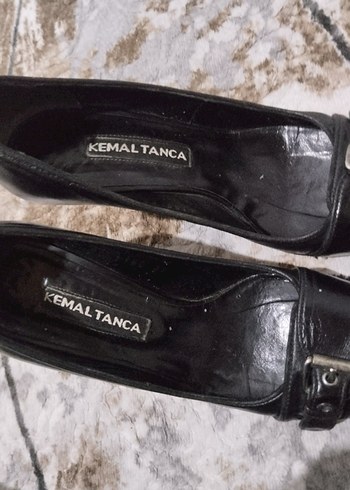 Klasik Siyah Tokalı Yüksek Topuklu Stiletto - Görsel 4