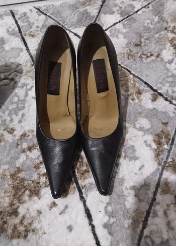 Klasik Deri Stiletto Topuklu - Görsel 2