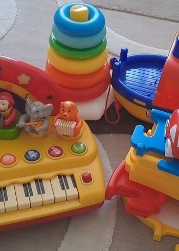 Renkli Eğitici Müzik Oyuncağı ve Halka Dizme Seti