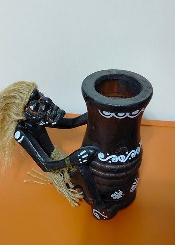 Siyah Ahşap Figürin 1 adet - Görsel 2