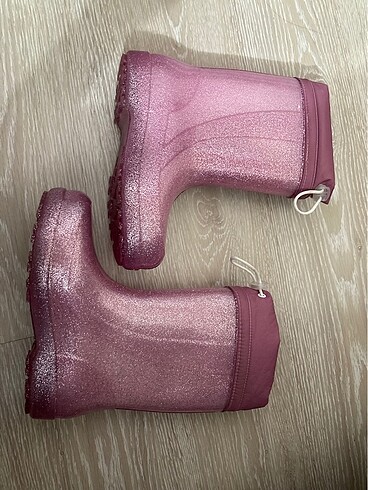 Pembe simli çocuk çizme(sıfır)