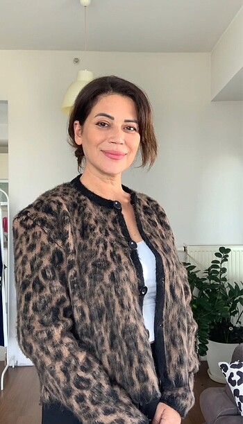 diğer Beden Leopar hırka