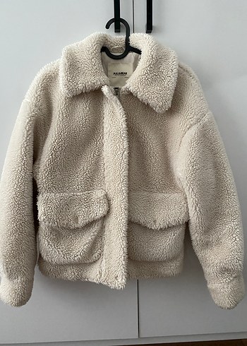 Bej Peluş Kadın Ceket - Görsel 2