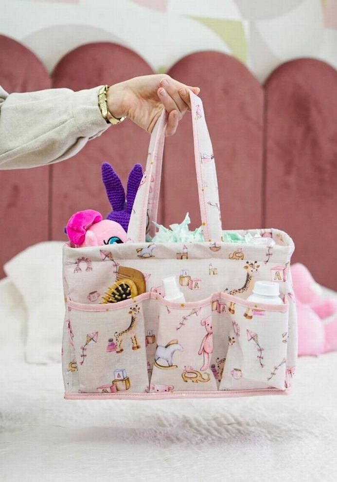 Pembe Desenli Bebek Çantası - Görsel 3