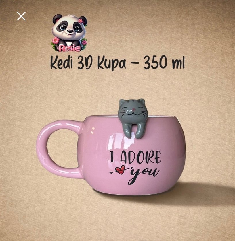 Renkli Sevimli Hayvan Figürlü Kupa - Görsel 5