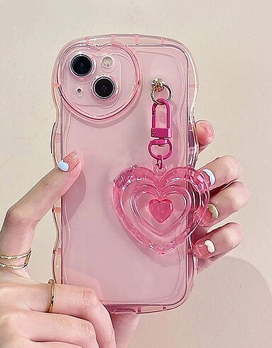 Pembe iphone 11 telefon kılıfı