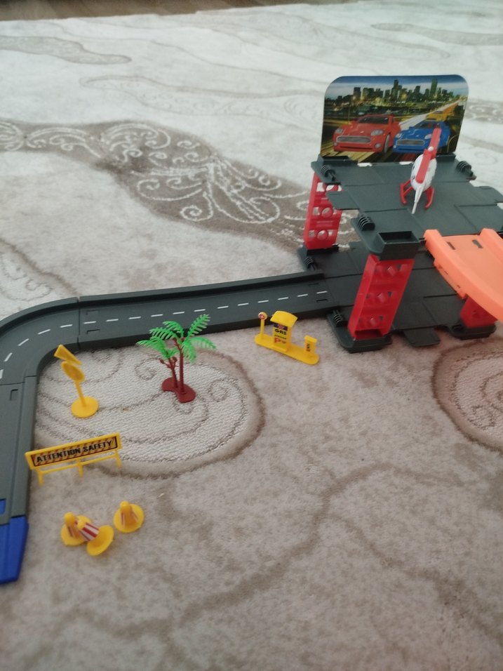 Renkli Çocuk Oyuncak Araba Oyun Seti - Görsel 5