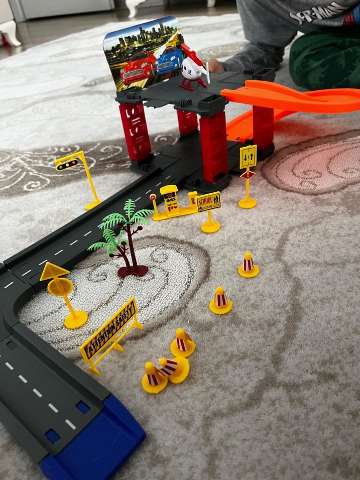 Renkli Çocuk Oyuncak Araba Oyun Seti - Görsel 3