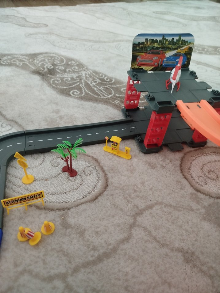 Renkli Çocuk Oyuncak Araba Oyun Seti - Görsel 4