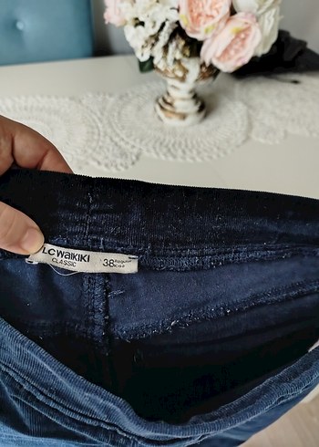 Kadın  kadife Kumaş Pantolon - Görsel 4