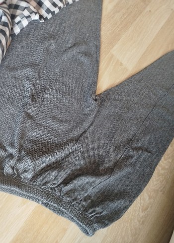 Gri Düğmeli gömlek takım - Görsel 6