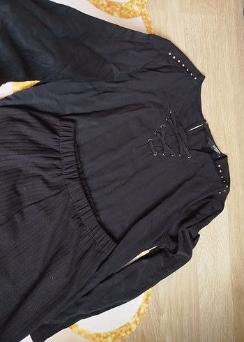 siyah etek bluz - Görsel 4